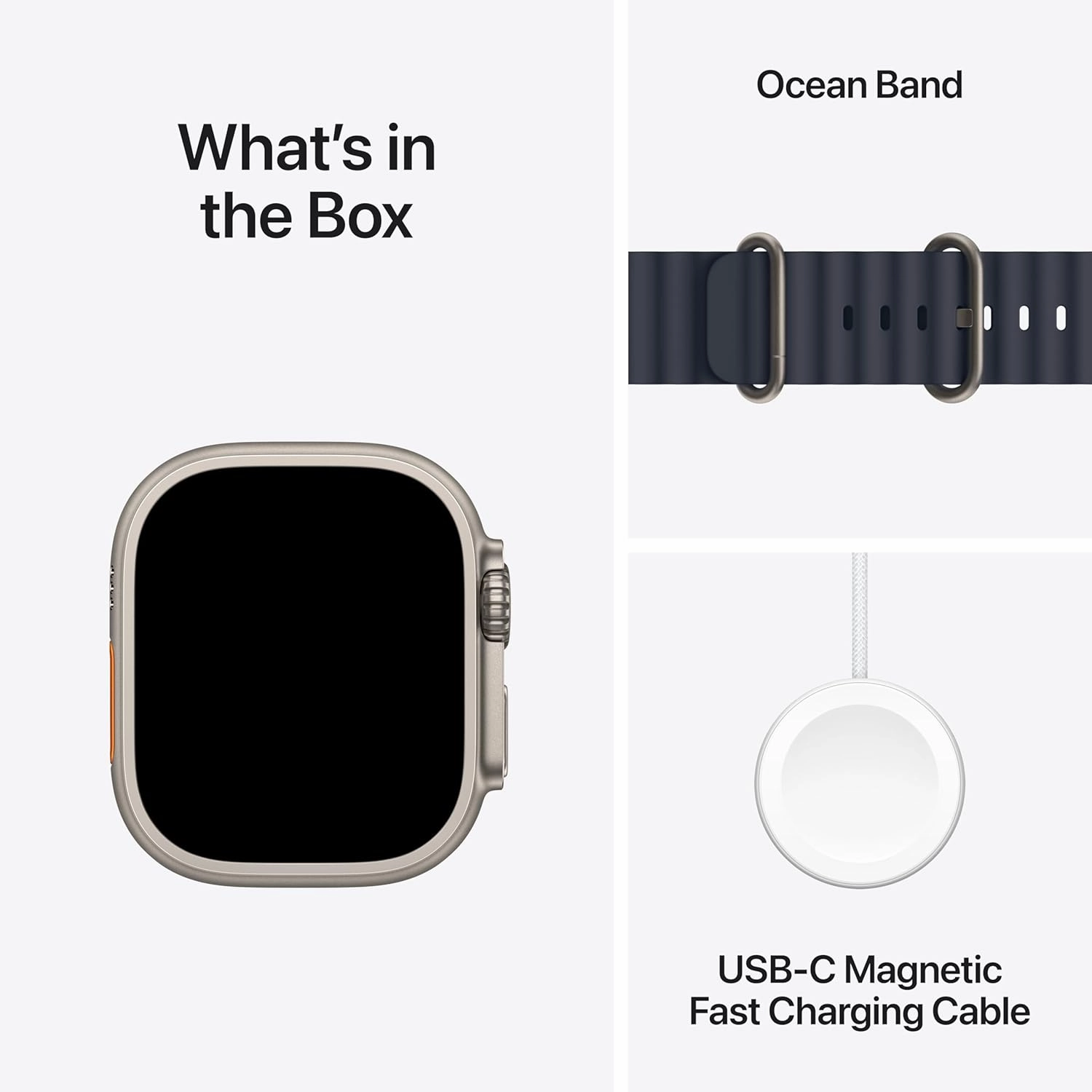 Apple Watch Ultra 2 (49mm) GPS   Cellular  Titanium Case with Navy Ocean Band, Fitness & Sports Smartwatch