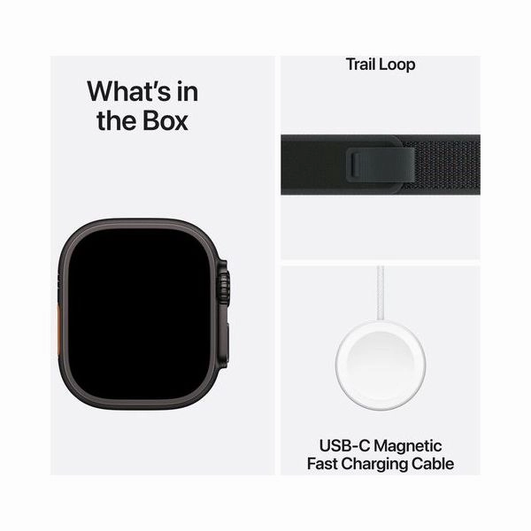 Apple Watch Ultra 2 (Cellular) 49mm Black Titanium Smart Watch