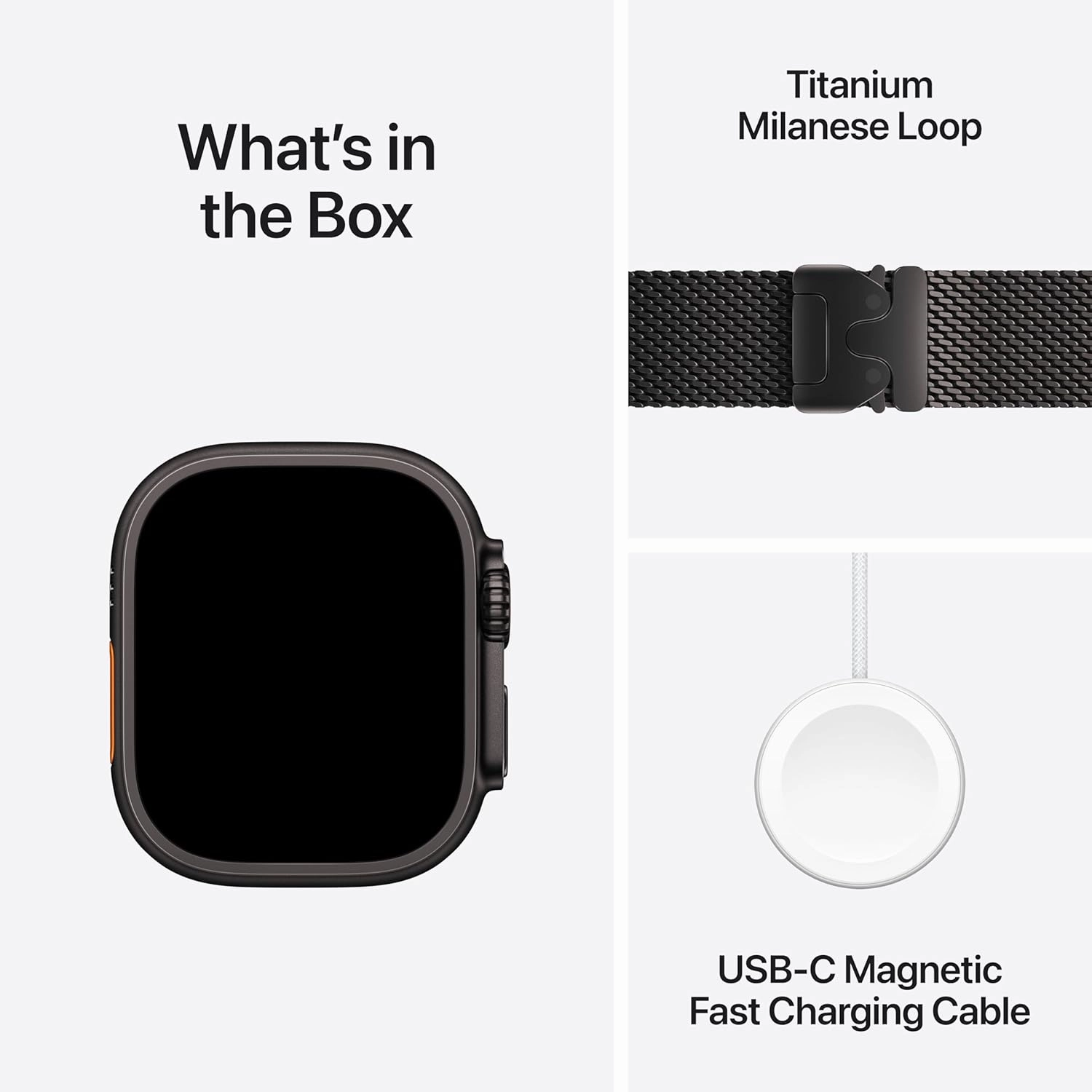 Apple Watch Ultra 2 (GPS   Cellular) 49mm Smartwatch with Black Rugged Titanium Case and Black Milanese Loop