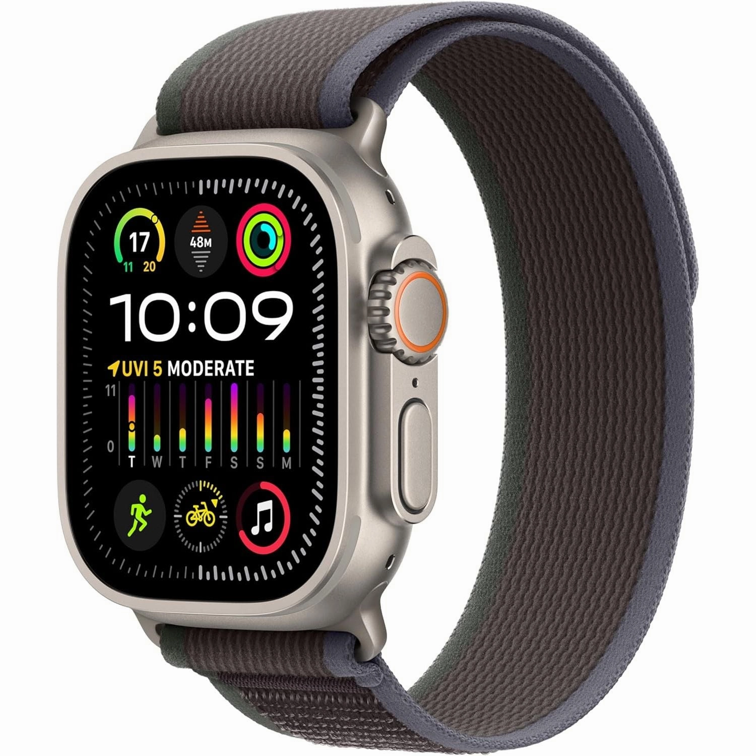 Apple Watch Ultra 2 [GPS   Cellular 49mm] Smartwatch with Rugged Titanium Case & Blue/Black Trail Loop M/L nintendo switch oled, nintendo switch deals, joy-con accessories