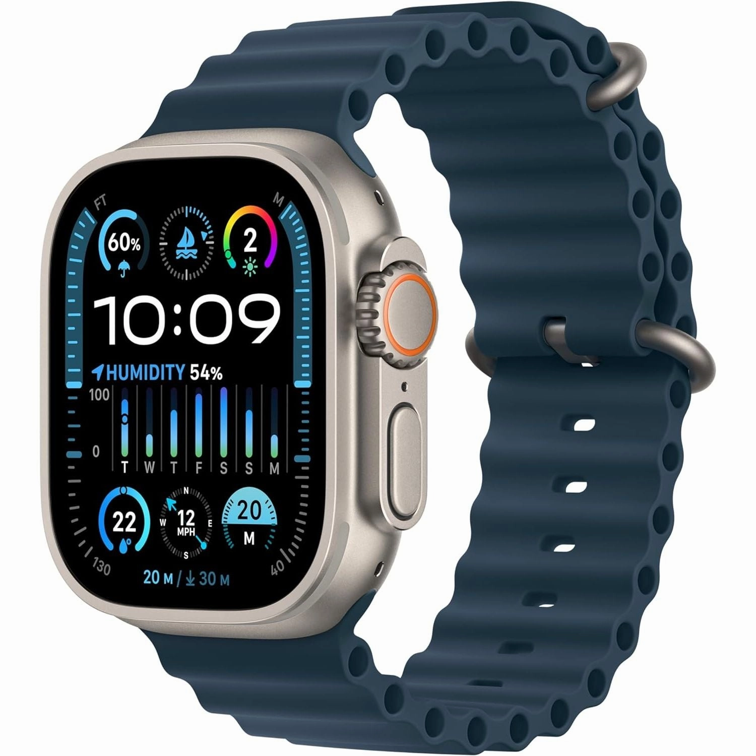 Apple Watch Ultra 2 [GPS   Cellular 49mm] Smartwatch with Rugged Titanium Case & Blue Ocean Band nintendo switch oled, nintendo switch deals, joy-con accessories