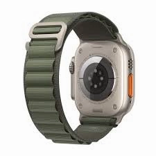 Apple Watch Ultra (GPS   Cellular, 49mm) - Titanium Case with Green Loop