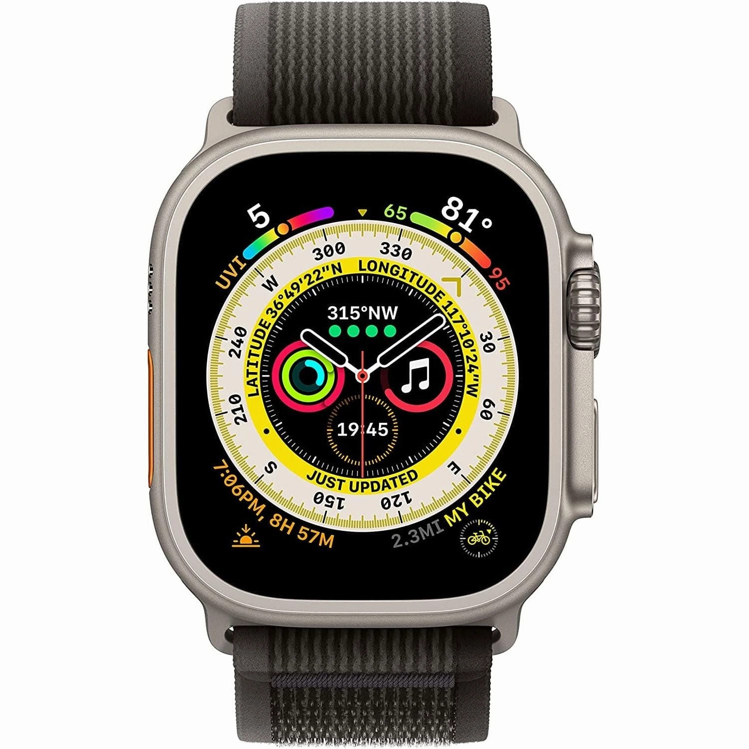 Apple Watch Ultra (GPS   Cellular), 49mm Titanium Case with Black/Grey trail Loop nintendo switch oled, nintendo switch deals, joy-con accessories