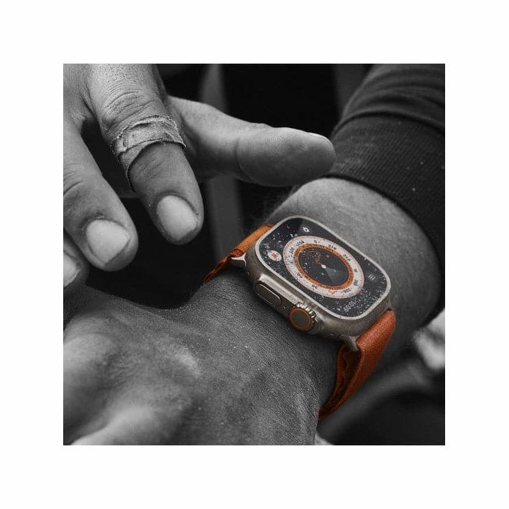Apple Watch Ultra (GPS   Cellular), 49mm Titanium Case with Midnight Ocean Band