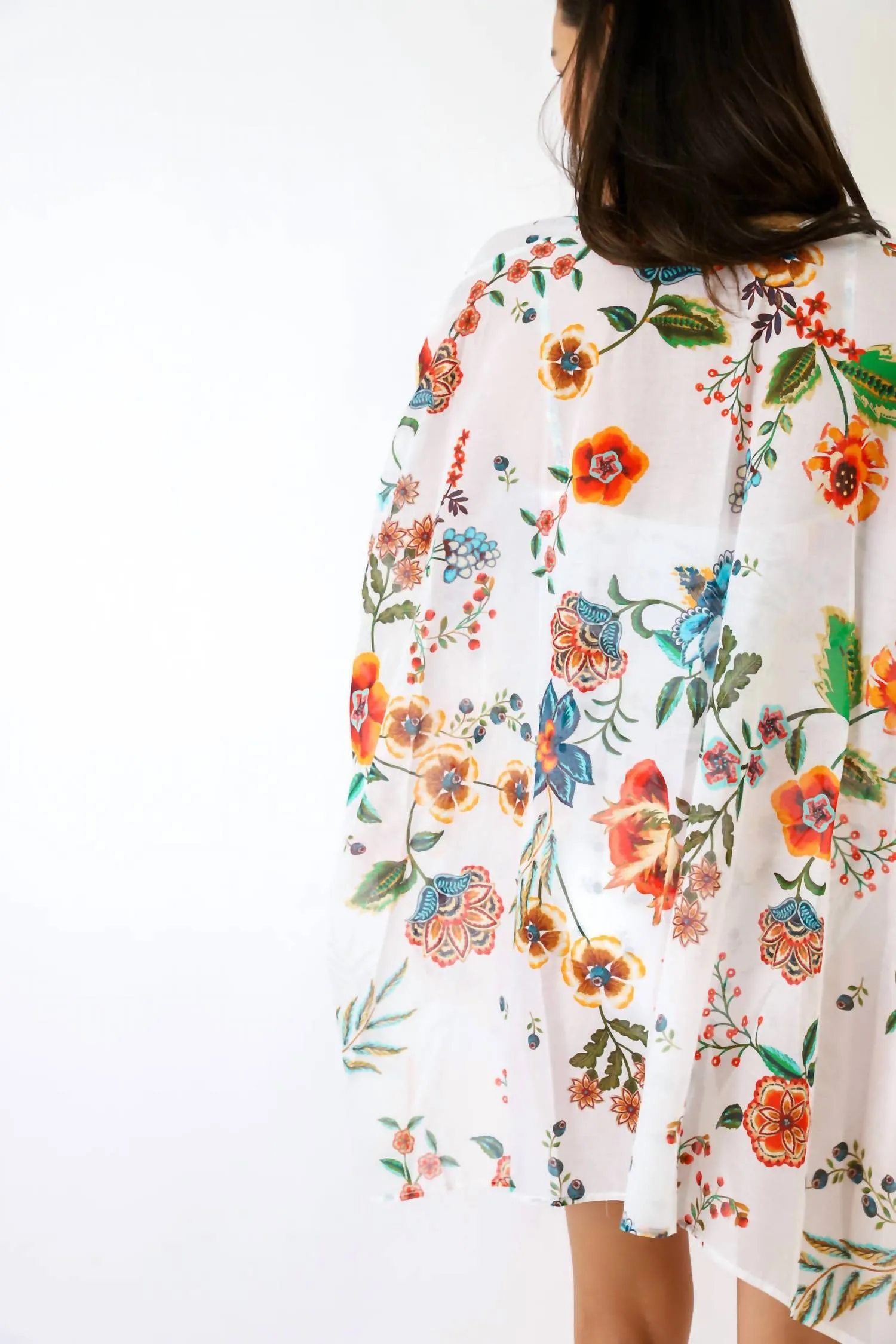 Ardella Cover Up Kimono In Multi