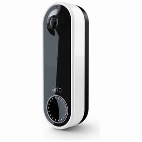 Arlo Essential Wireless Video Doorbell Camera, 1080p HD Security camera, WiFi, 2 Way Audio, Motion Detection, Built-in Siren, Night Vision, 90-Day Free Trial of Arlo Secure Plan, White digital cameras, buy mirrorless camera, compact cameras sale