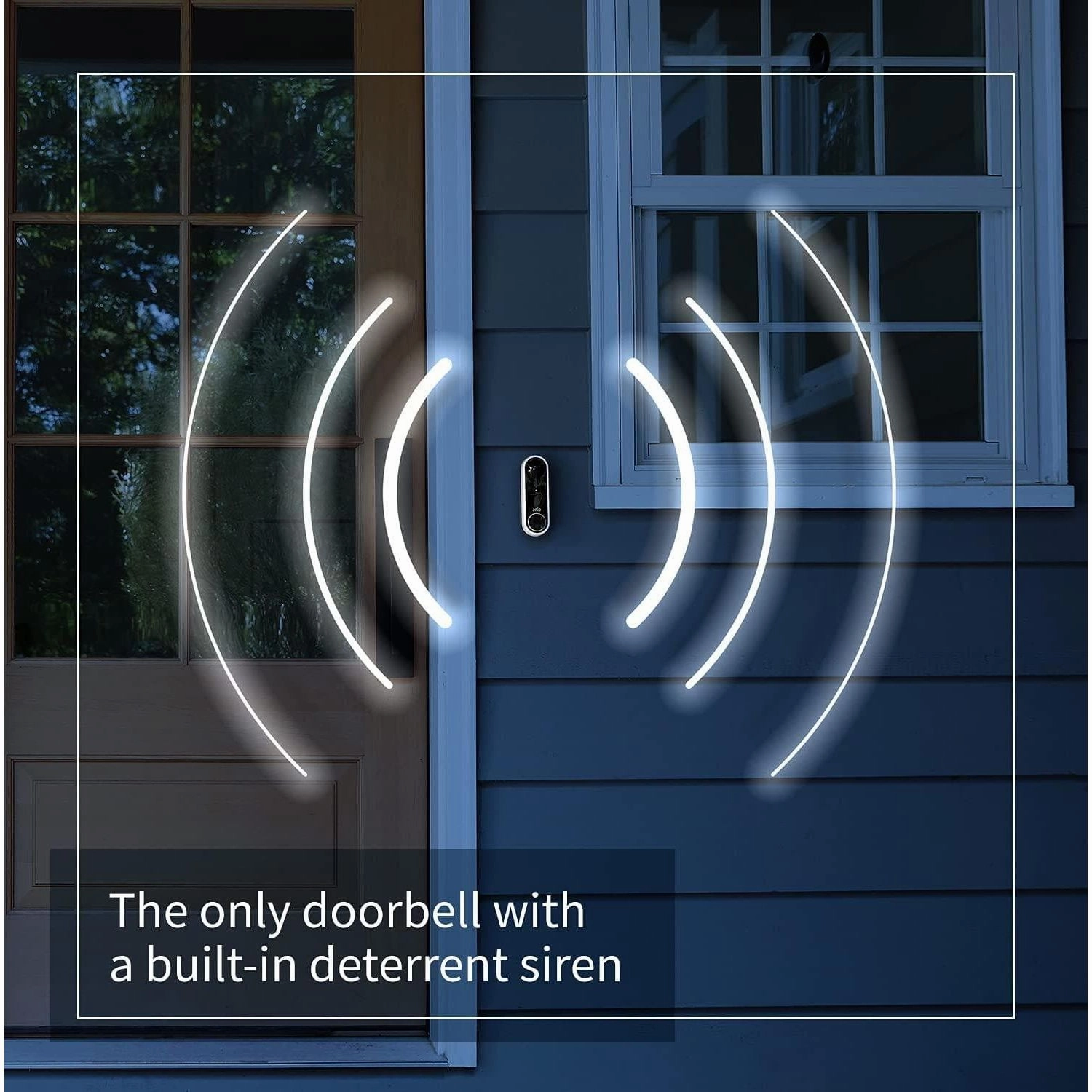 Arlo Essential Wireless Video Doorbell Camera, 1080p HD Security camera, WiFi, 2 Way Audio, Motion Detection, Built-in Siren, Night Vision, 90-Day Free Trial of Arlo Secure Plan, White