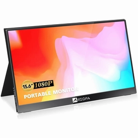 ARZOPA 15.6 Inch , Portable Monitor 19201080 FHD, Monitor Screen with HDMI/Type-C/USB-C, Eye Care Gaming Portable Screen, Dual Built-in Speaker for Laptop/PC/Mac/PS3/PS4/PS5/Xbox retro game consoles, buy sega console, retro gaming accessories