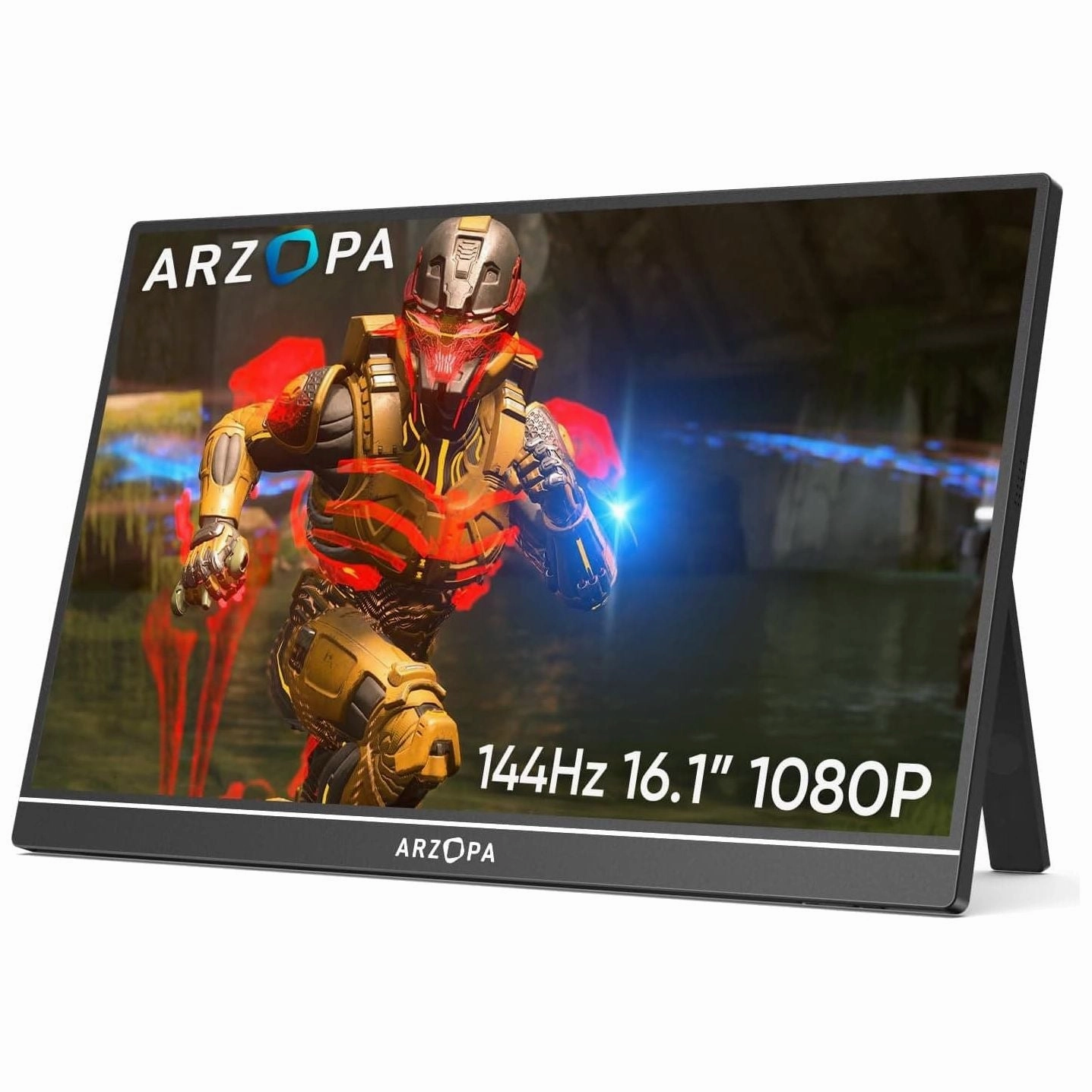 ARZOPA 16.1" FHD 144Hz IPS Portable Monitor - HDMI/USB-C - Eye Protection for Laptop, PC, Mac, PS3/4/5, Xbox retro game consoles, buy sega console, retro gaming accessories