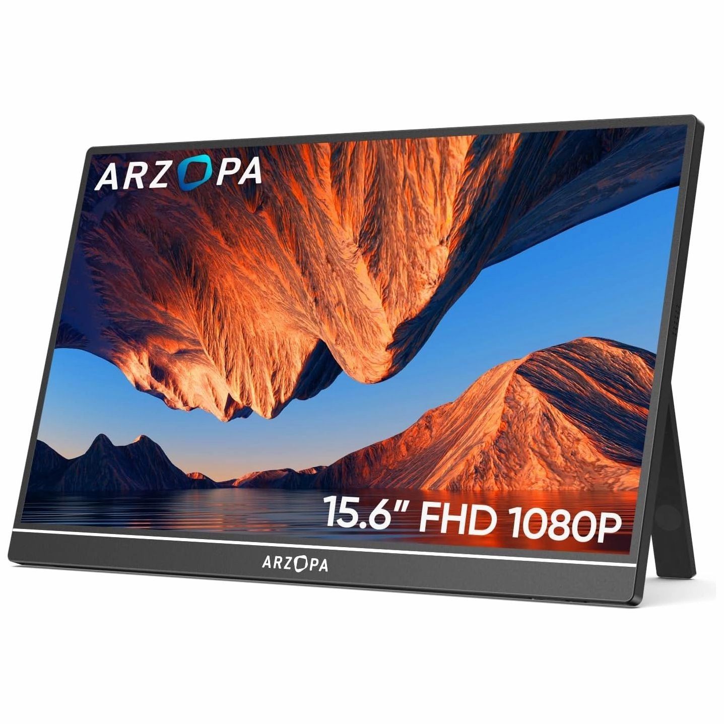 ARZOPA Portable Monitor, 15.6" 19201080 FHD IPS Portable Monitor for Laptop with Kickstand retro game consoles, buy sega console, retro gaming accessories