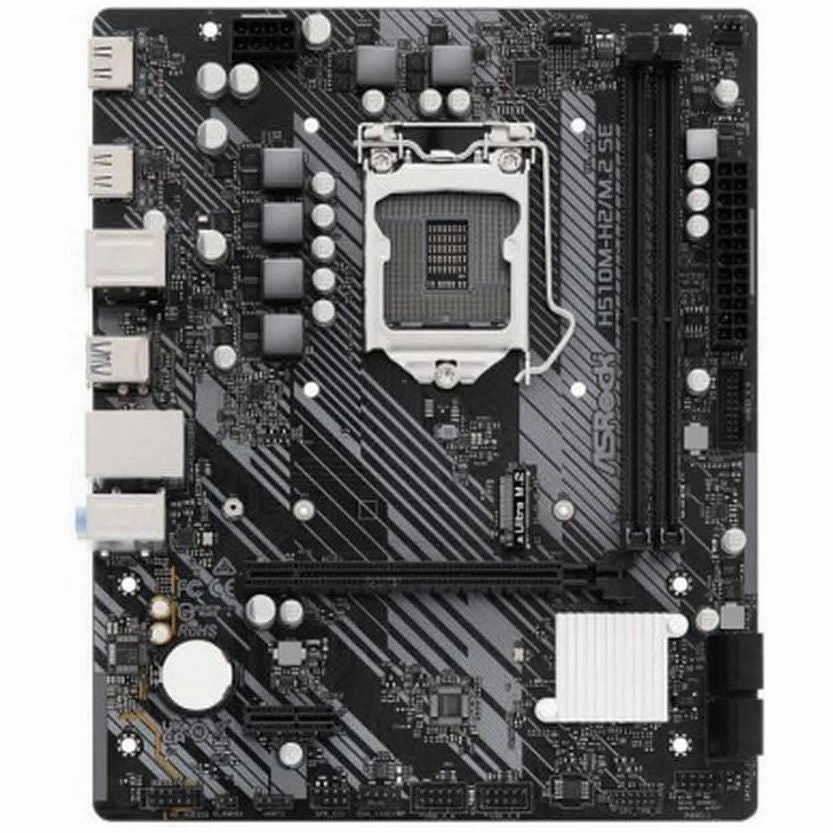 ASRock H510M-H2/M.2 SE Micro ATX Motherboard, Intel H510, LGA 1200, Dual DDR4, Dual HDMI, M.2 Slot