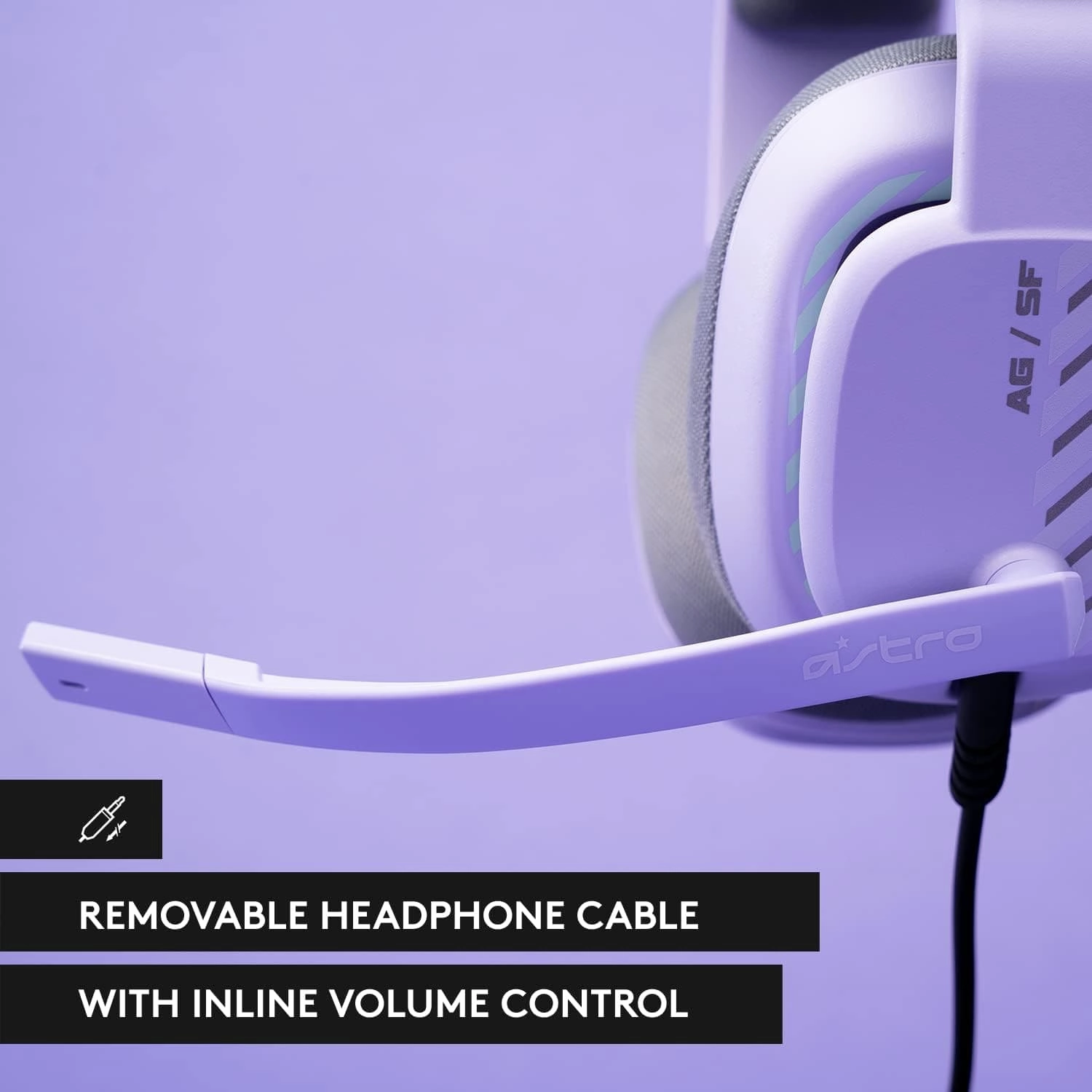 ASTRO A10 Gaming Headset Gen 2 Wired Headset, Over-ear Gaming Headphones, Lightweight, Flip-to-mute microphone, 32 mm drivers, For Xbox Series X|S, Xbox One, PS5, PS4, Nintendo Switch, PC - Lilac