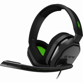 ASTRO Gaming A10 Wired Gaming Headphones with Microphone, Light and Resistant, ASTRO Audio, Dolby ATMOS, 3.5 mm Jack, for PC / MAC, XBOX ONE, PS4, MOBILE - Black / Green earbuds and headphones, true wireless earbuds, noise cancelling earbuds