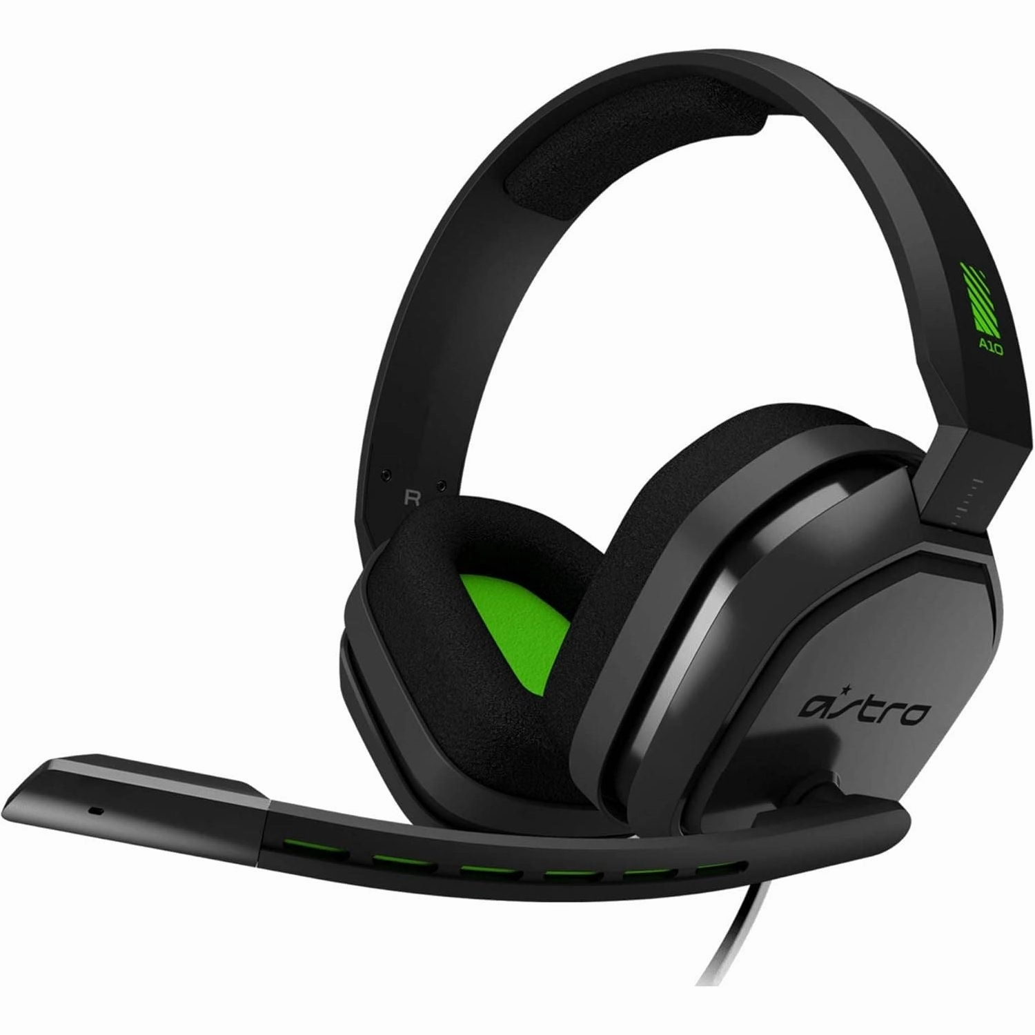 ASTRO Gaming A10 Wired Gaming Headphones with Microphone, Light and Resistant, ASTRO Audio, Dolby ATMOS, 3.5 mm Jack, for PC / MAC, XBOX ONE, PS4, MOBILE - Black / Green earbuds and headphones, true wireless earbuds, noise cancelling earbuds