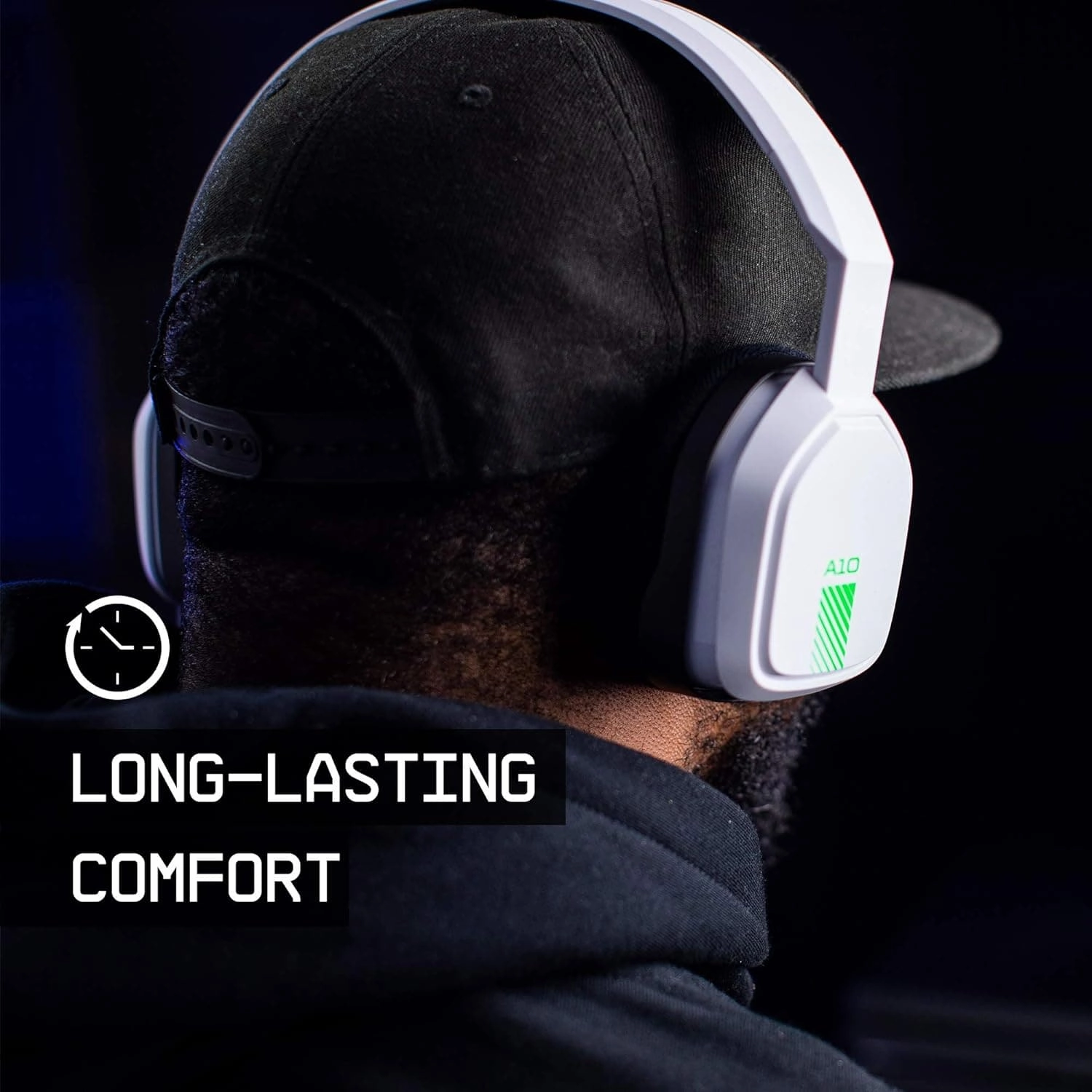 ASTRO Gaming A10 Wired Gaming Headset, Lightweight and Damage Resistant, ASTRO Audio, 3.5 mm Audio Jack, for Xbox Series X|S, Xbox One, PS5, PS4, Nintendo Switch, PC, Mobile - White/Green