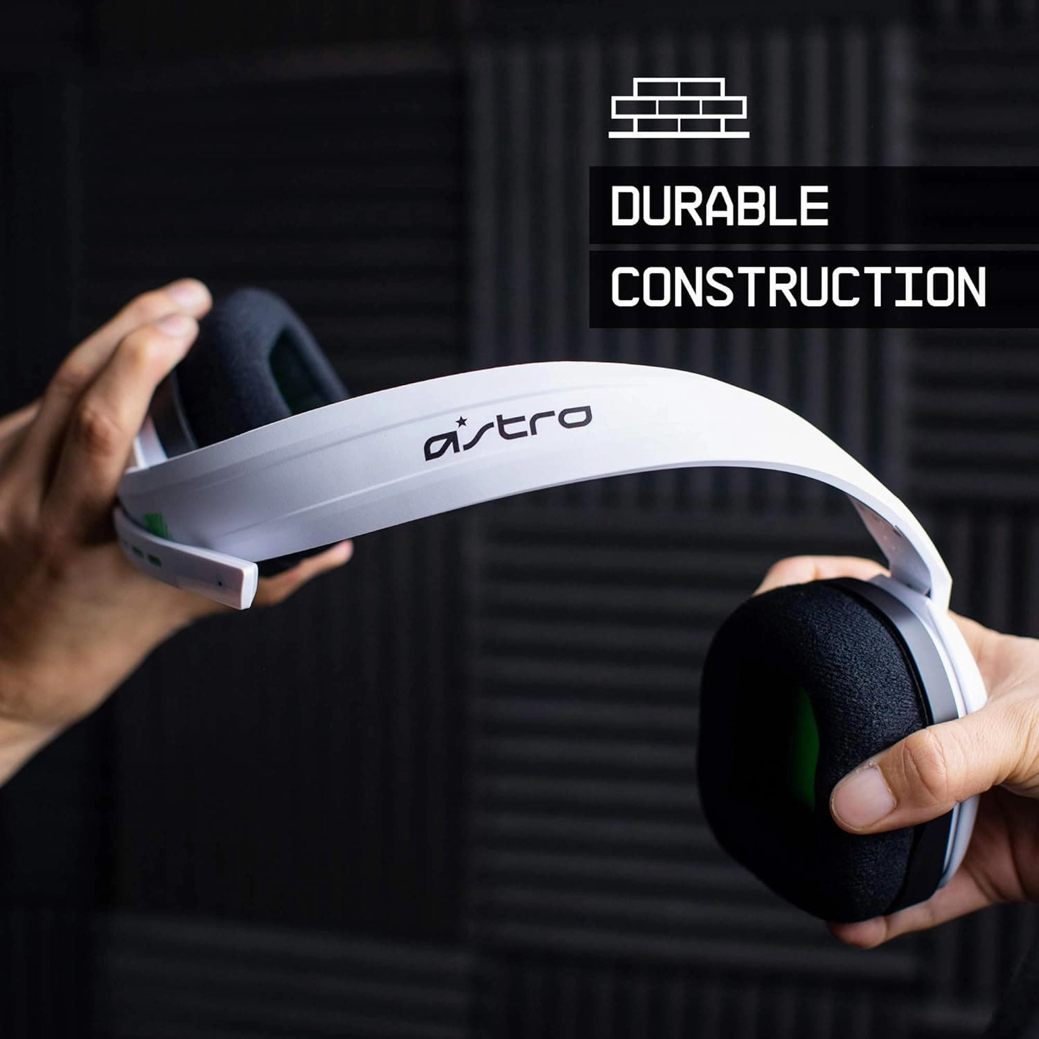 ASTRO Gaming A10 Wired Gaming Headset, Lightweight and Damage Resistant, ASTRO Audio, 3.5 mm Audio Jack, for Xbox Series X|S, Xbox One, PS5, PS4, Nintendo Switch, PC, Mobile - White/Green