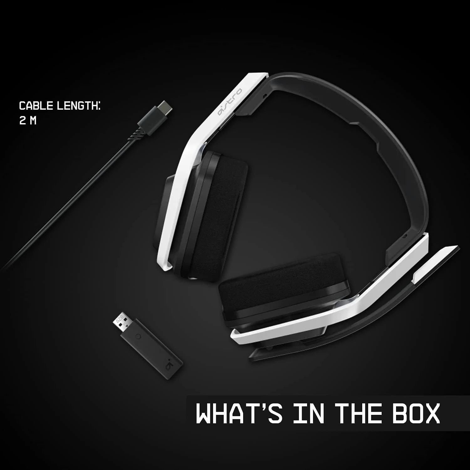 ASTRO Gaming A20 Wireless Headset Gen 2, Lightweight and Damage Resistant, Flip-to-mute microphone,  15 Hour battery life, 15m range, for PlayStation 5, PS4, PC, Mac - White/Green