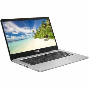 ASUS 14 inch Chromebook C423NA, Intel Celeron N3350, 4GB RAM, 64GB eMMC, Chrome OS - Silver computer accessories, buy computer parts, usb c hub for laptop