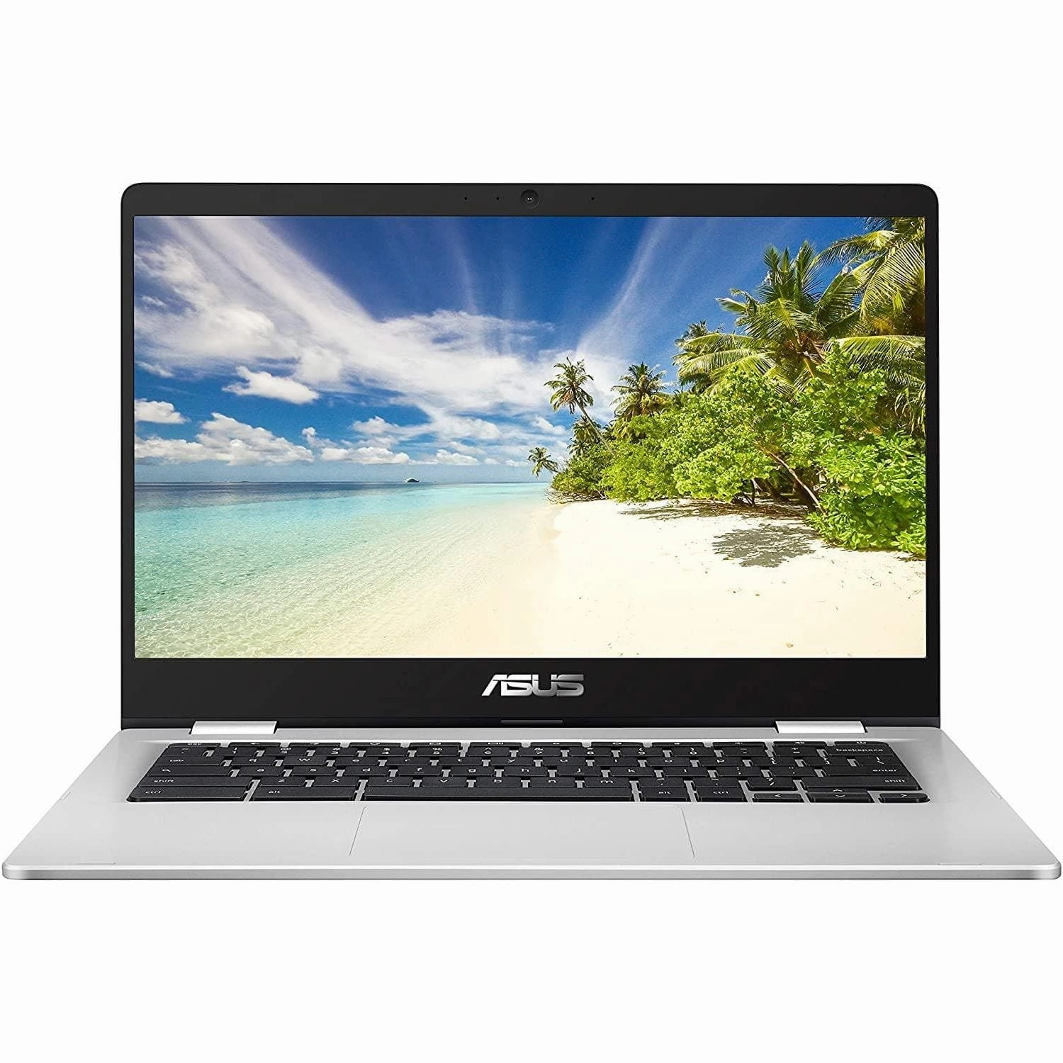 ASUS 14 inch Chromebook C423NA, Intel Celeron N3350, 4GB RAM, 64GB eMMC, Chrome OS - Silver