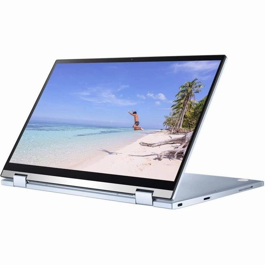 ASUS C433, 14 Inch Touchscreen ChromeBook Flip, Intel M3 Processor, 64 GB eMMC, 4 GB RAM, Chrome OS, Silver/Blue
