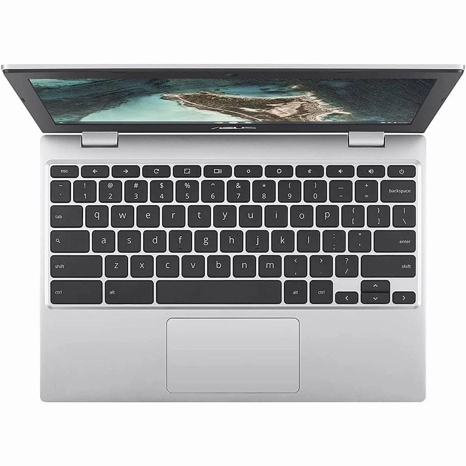 ASUS Chromebook CX1100 11.6" Laptop (Intel Celeron Processor, 4GB RAM, 64GB eMMC, Chrome OS), Silver