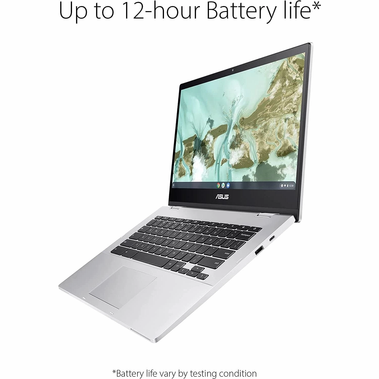 Asus Chromebook CX1400CN Intel N3350/BGA 4GB RAM, 64GB Storage eMMC, Chrome OS - Transparent Silver