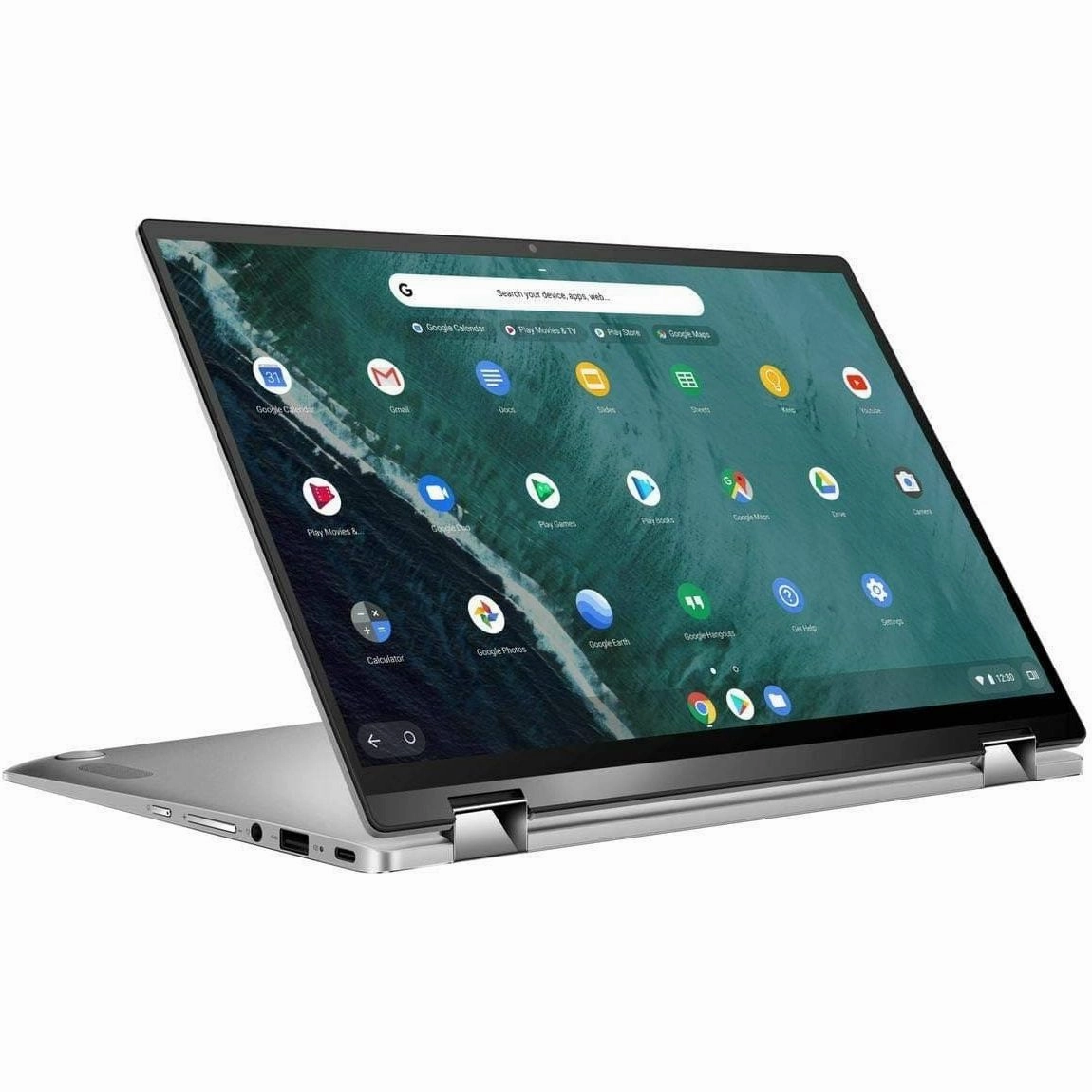 ASUS Chromebook Flip C434TA AI0041 14in Touchscreen Notebook -  8th gen Intel Core i5 8200Y - 8GB RAM 128GB - eMMC Wi-Fi 5 -  Chrome OS - Silver