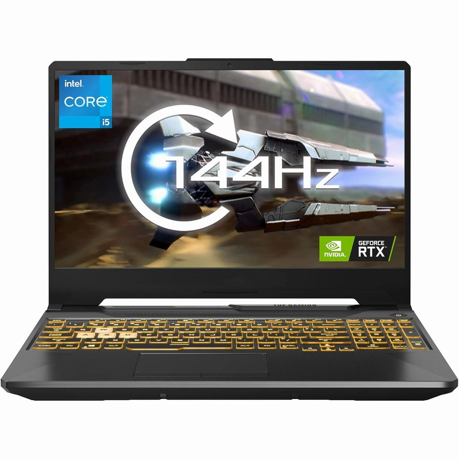 ASUS FX506H Gaming Laptop C Intel i5-11400H, 8GB RAM, 512GB SSD, RTX 3050, 15" 144Hz Display, Windows 11 C Black