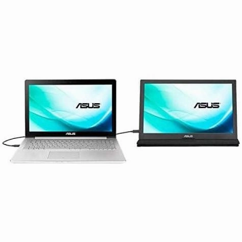 ASUS MB169C  15.6" Portable FHD Monitor, IPS, Flicker-Free, Low Blue Light, TUV Certified, USB-C DisplayPort Compatible