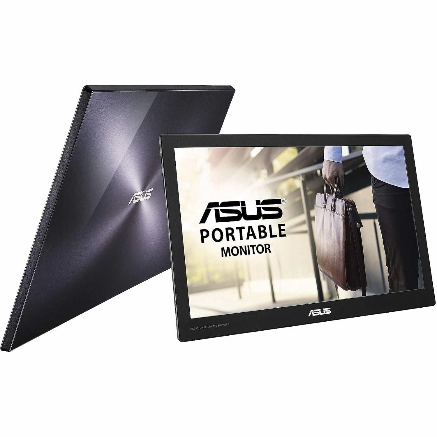 ASUS MB169C  15.6" Portable FHD Monitor, IPS, Flicker-Free, Low Blue Light, TUV Certified, USB-C DisplayPort Compatible