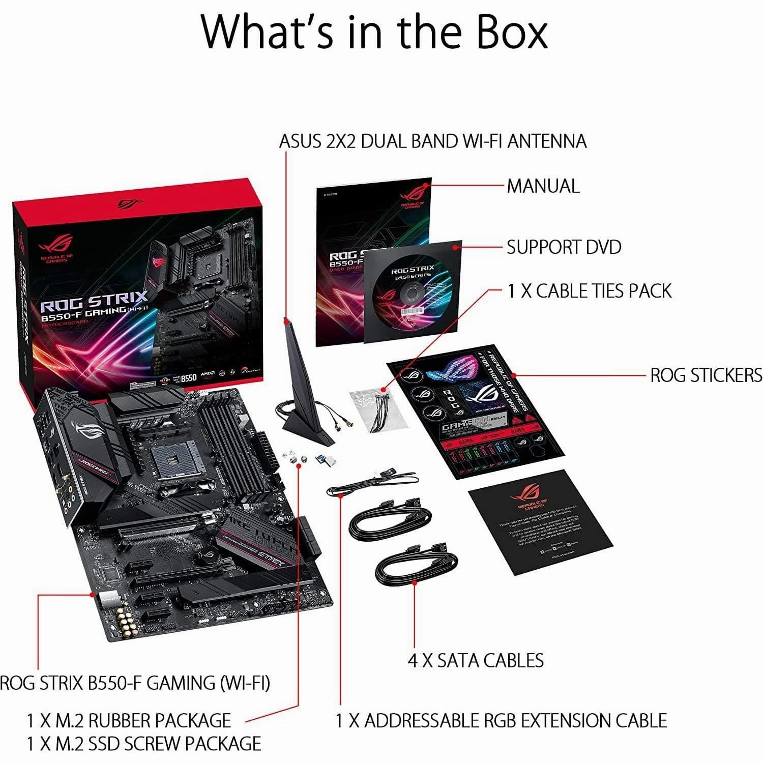 Asus ROG STRIX B550-F GAMING(WI-FI) Motherboard PC base AMD AM4 Form factor ATX Motherboard chipset AMD? B550