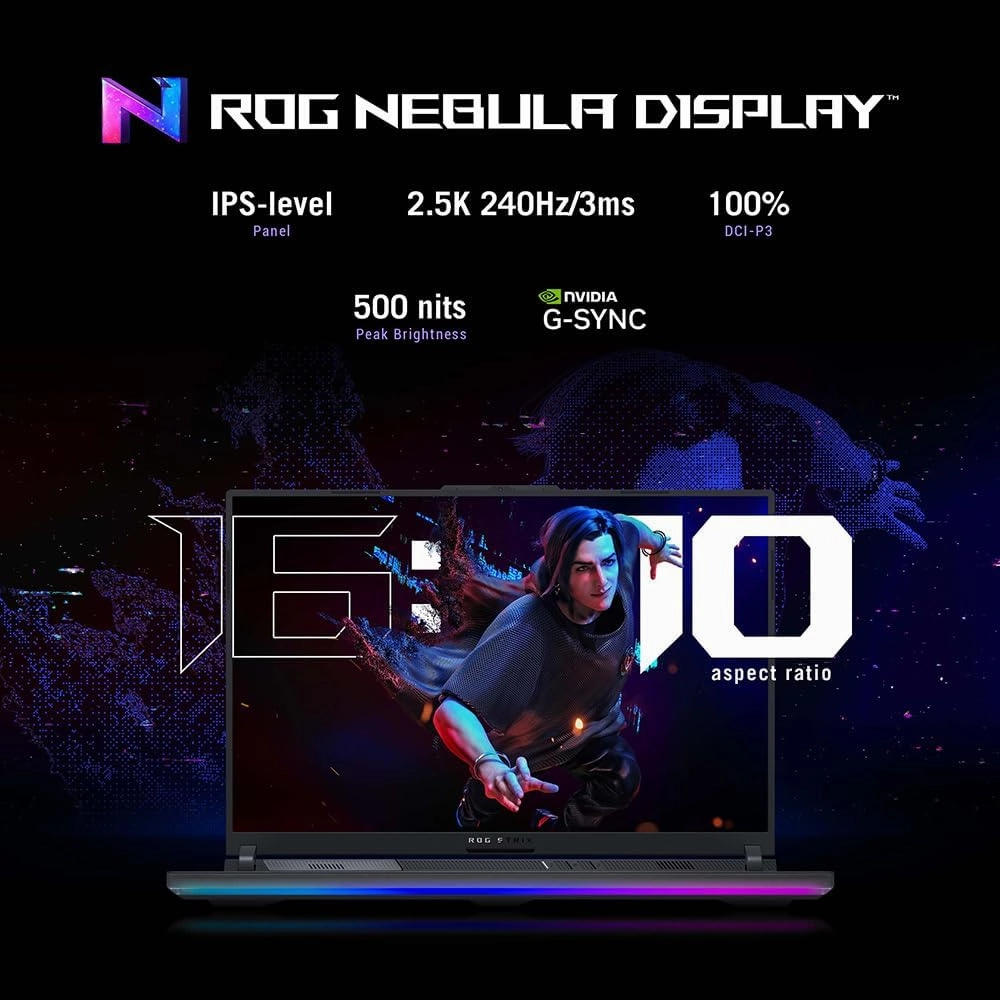 ASUS ROG Strix G614JVR 16" Gaming Laptop C i9-14900HX, RTX 4060, 16GB RAM, 1TB SSD, 165Hz WUXGA, Windows 11