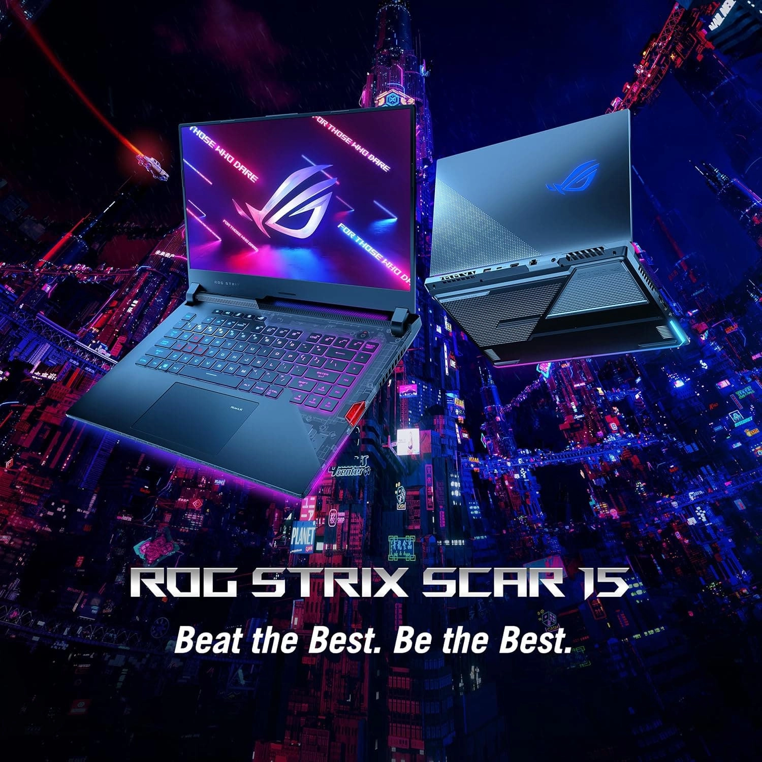 Asus ROG Strix Scar 15 Gaming Laptop, 15.6" 300Hz FHD IPS, AMD Ryzen 9 5900HX, 32GB DDR4 RAM, 2TB SSD, NVIDIA GeForce RTX 3080, RGB Keyboard, Windows 11, Black