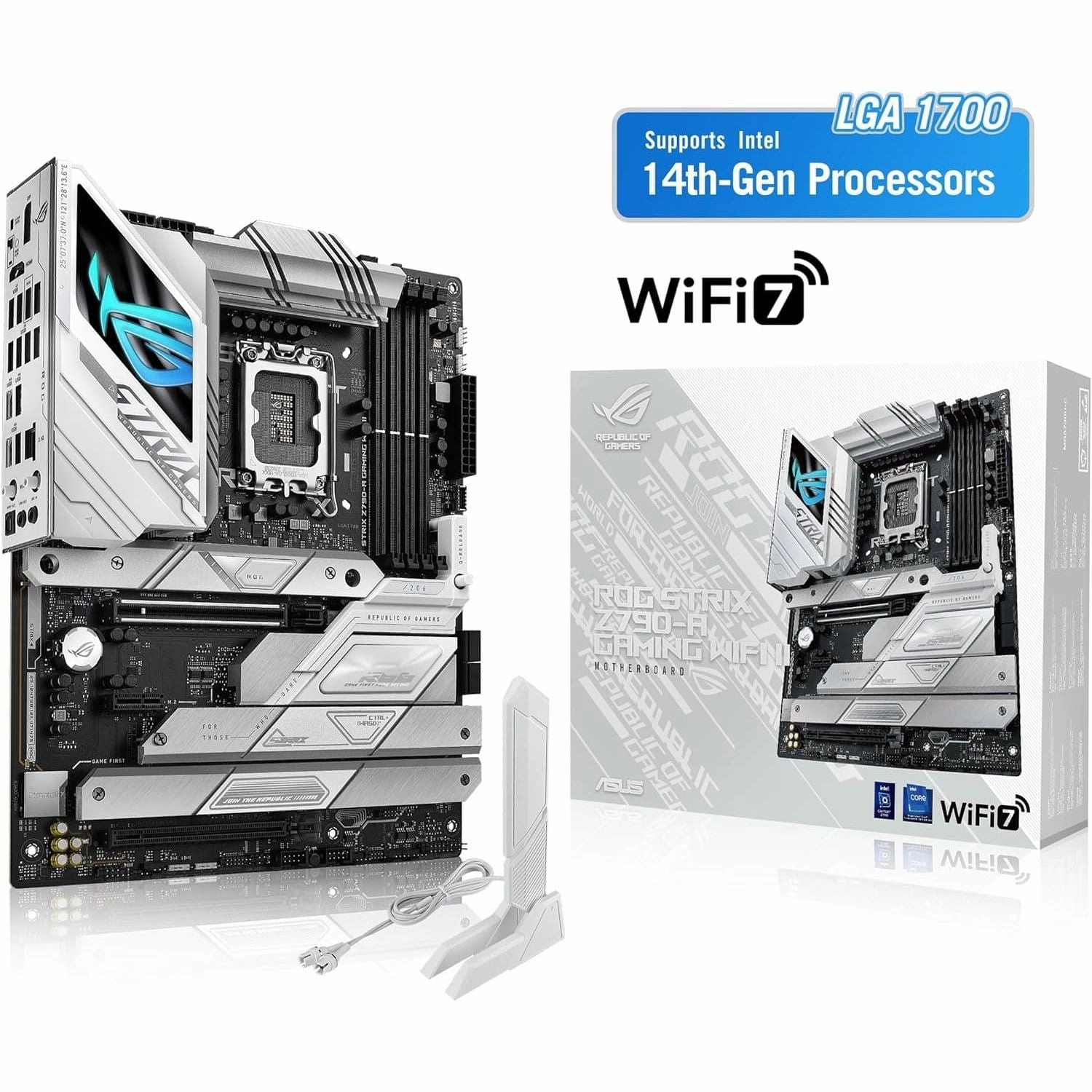 ASUS ROG Strix Z790-A Gaming WiFi II ATX Motherboard | LGA 1700 | Intel 14th/13th/12th Gen | DDR5 | PCIe 5.0 | WiFi 7 | USB-C 20Gbps | 5 M.2 Slots