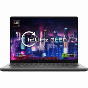 ASUS ROG Zephyrus G14 OLED Gaming Laptop - 14.0" WQXGA  120Hz (AMD Ryzen 9 8945HS, NVIDIA GeForce RTX 4060, 16GB RAM, 1TB PCIe SSD, Windows 11) computer monitors, 4k monitor for work, gaming monitors sale