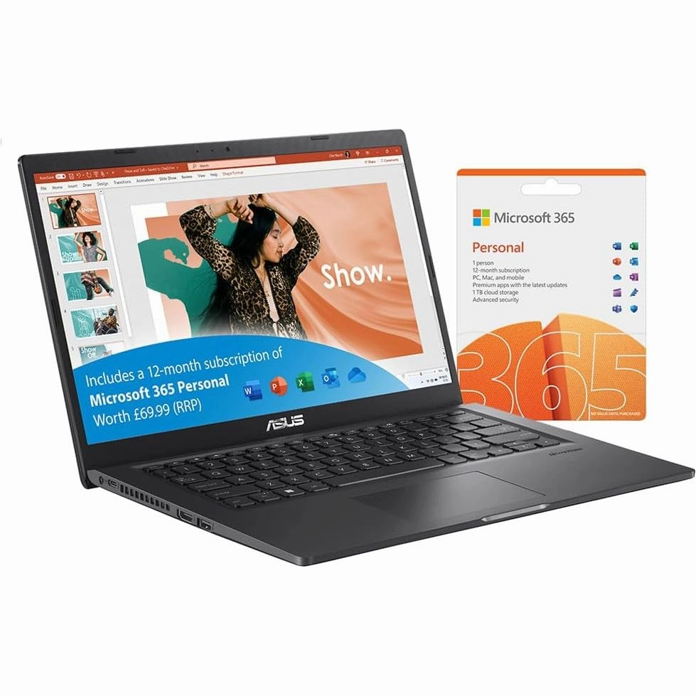 ASUS Vivobook 14 X1400EA 14.0" Full HD Laptop with Microsoft Office 365 (Intel Pentium Gold 7505, 4GB RAM, 128GB PCIe SSD, Windows 11 Home