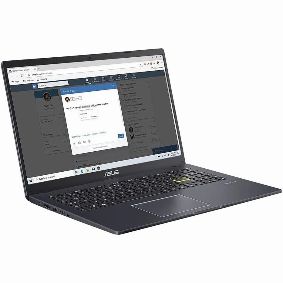 ASUS Vivobook 15 E510MA 15.6" Full HD Laptop (Intel Pentium N5030, 4GB RAM, 128GB eMMC, Windows 11) Includes Microsoft Office 365