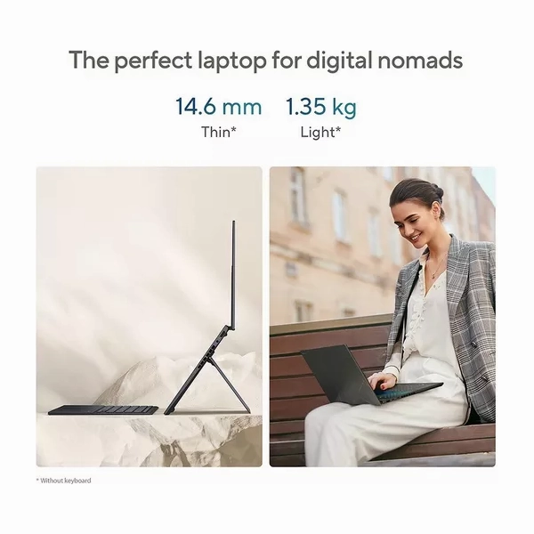 ASUS Zenbook Duo 14" 2-in-1 Laptop - Intel Core Ultra 7, 1TB SSD, Grey (No Retail Packaging)