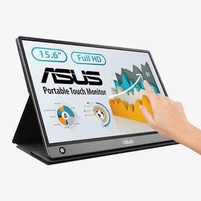 ASUS ZenScreen Touch 15.6" FHD Portable Monitor (MB16AMT) - IPS, 1080P, USB-C, HDMI, 10-Point Touch, Smart Cover, Compatible with Laptop, PC, Phone retro game consoles, buy sega console, retro gaming accessories