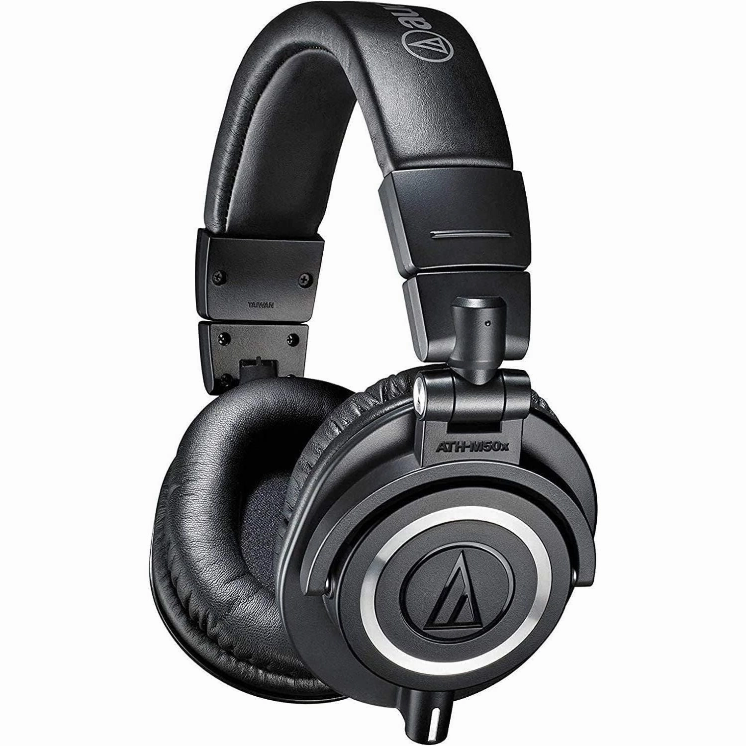Audio-Technica M50x Professional Monitor Headphones - Black earbuds and headphones, true wireless earbuds, noise cancelling earbuds