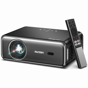 Aurzen EAZZE D1 Pro Smart Portable Projector: NetfIix Officially, Auto Focus & Keystone, Dolby Audio & dbx-tv Total Sonics, Full HD 1080P WiFi Bluetooth Phone Projector for Home Cinema Bedroom Android phone accessories, mobile phone cases, best cha