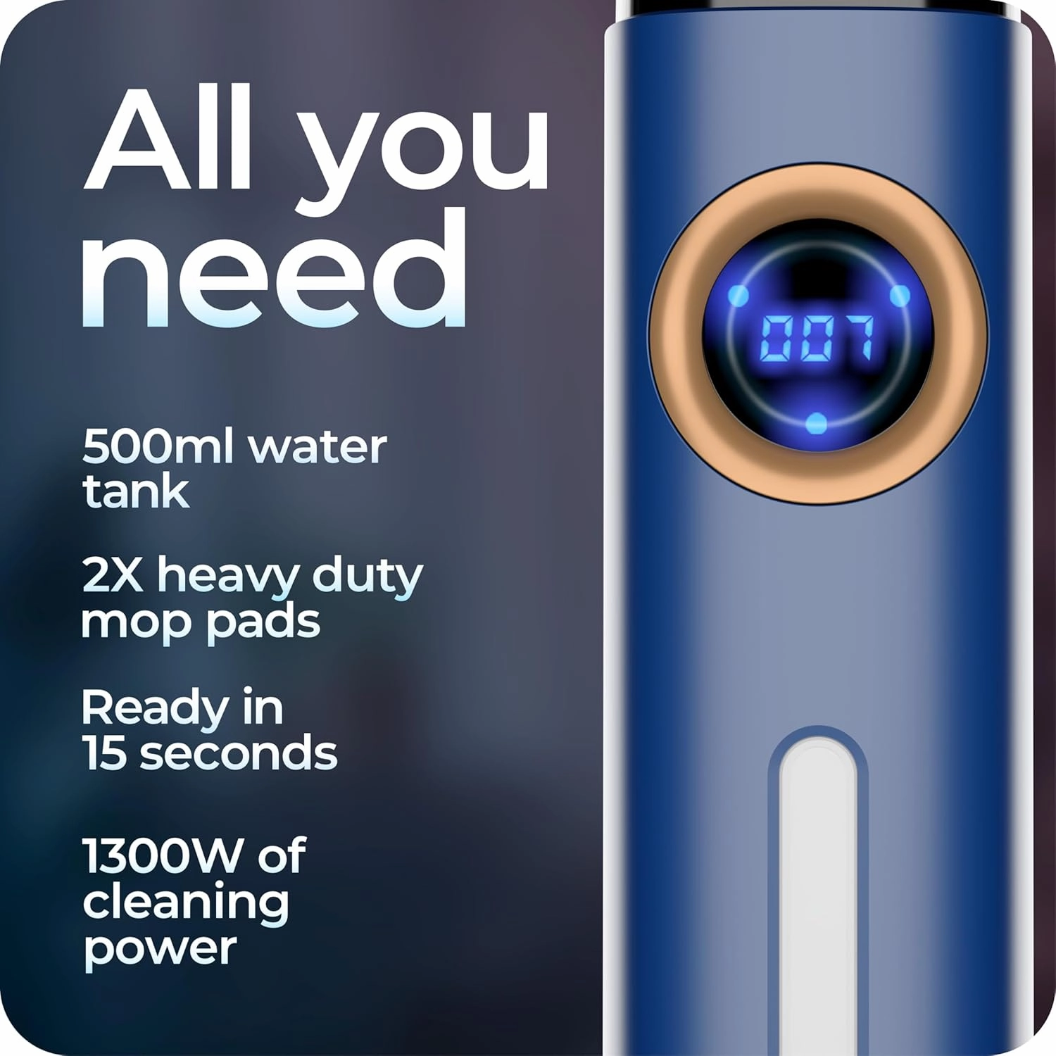 Avalla T-20 high pressure steam mop - blue