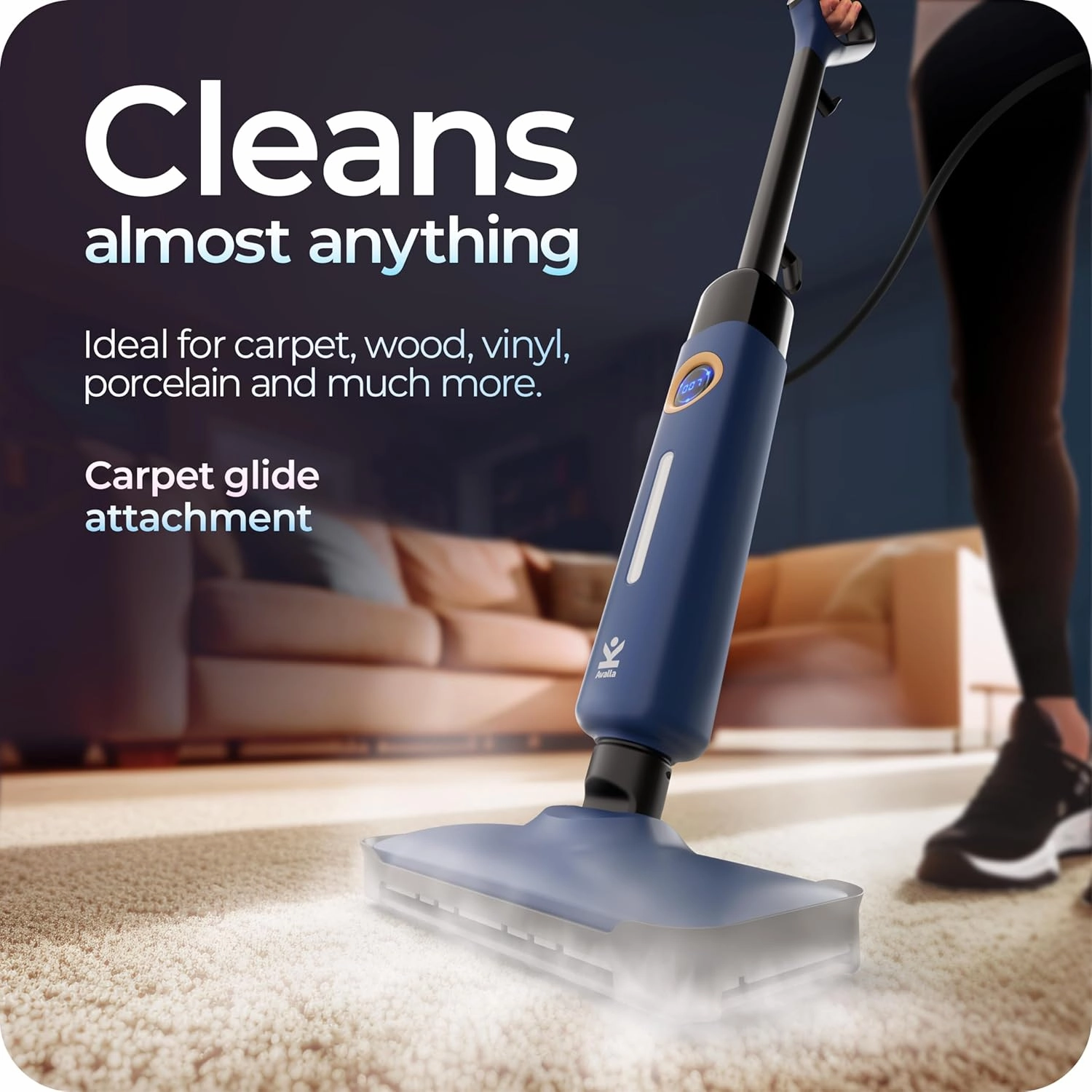 Avalla T-20 high pressure steam mop - blue