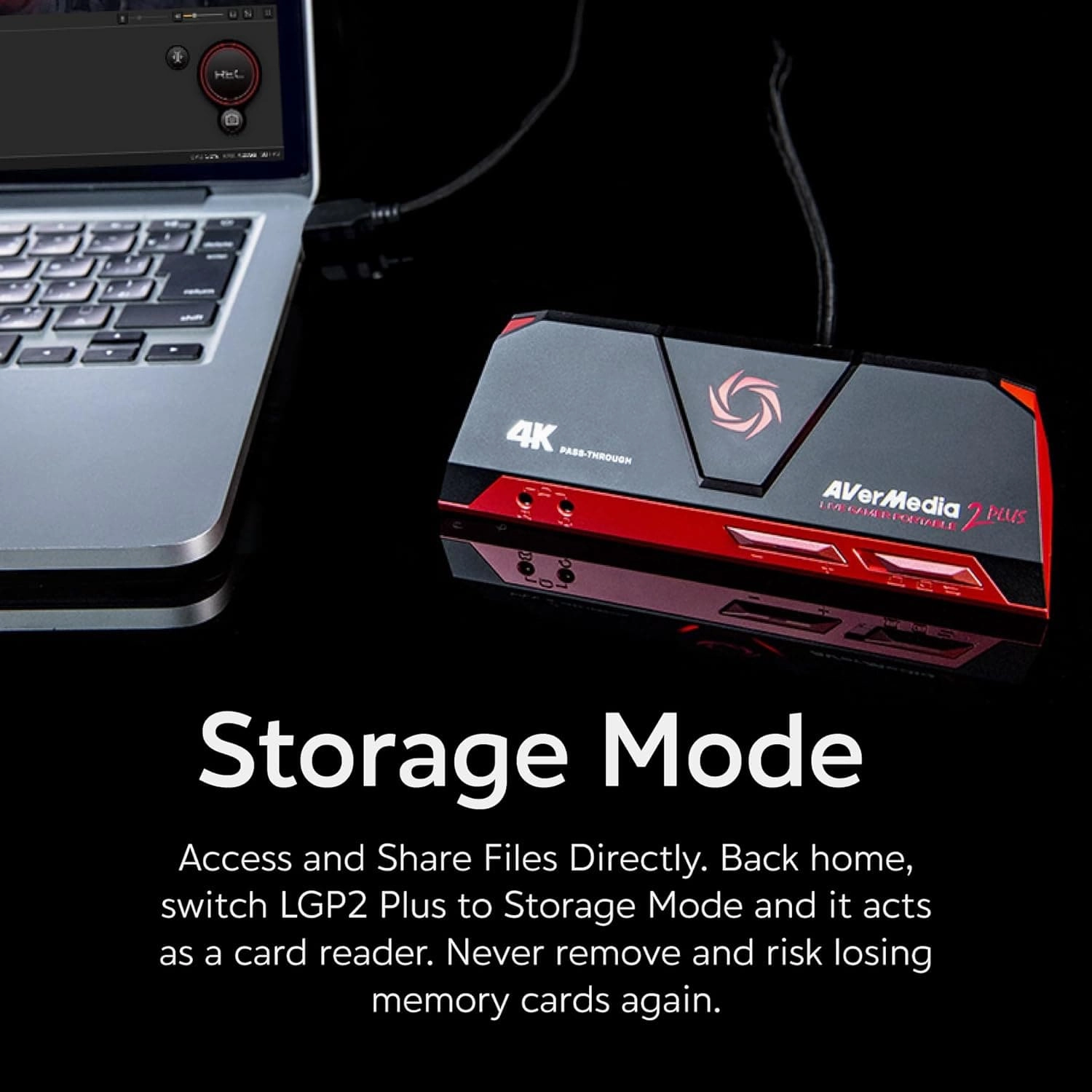 AVerMedia Live Gamer Portable 2 Plus GC513, Game Capture Card, 1080p60 Streaming & Recording, 4K60 Pass-through for PS5, Switch, PC/Mac