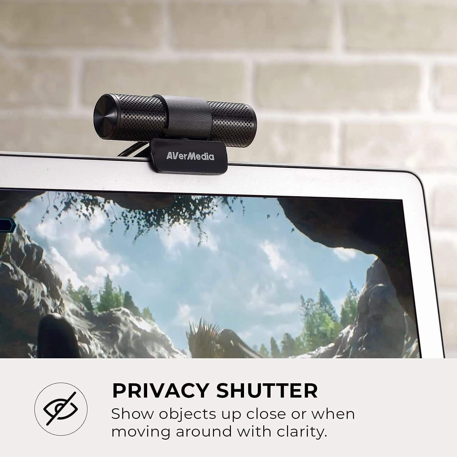 AVerMedia PW313 Live Streamer CAM - Full HD 1080p/30fps Webcam for video calling, Works with Skype, Zoom, FaceTime, Hangouts, PC/Mac/Laptop/ - Black