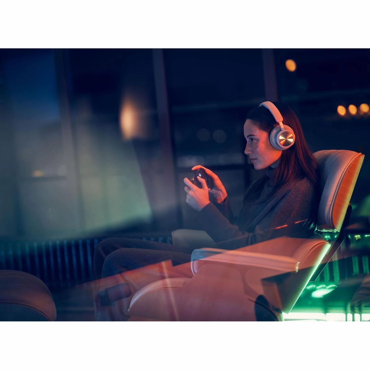 Bang & Olufsen Beoplay - Wireless Bluetooth Gaming Over-Ear Headphones with Active Noise Cancelling and Microphone  Grey Mist