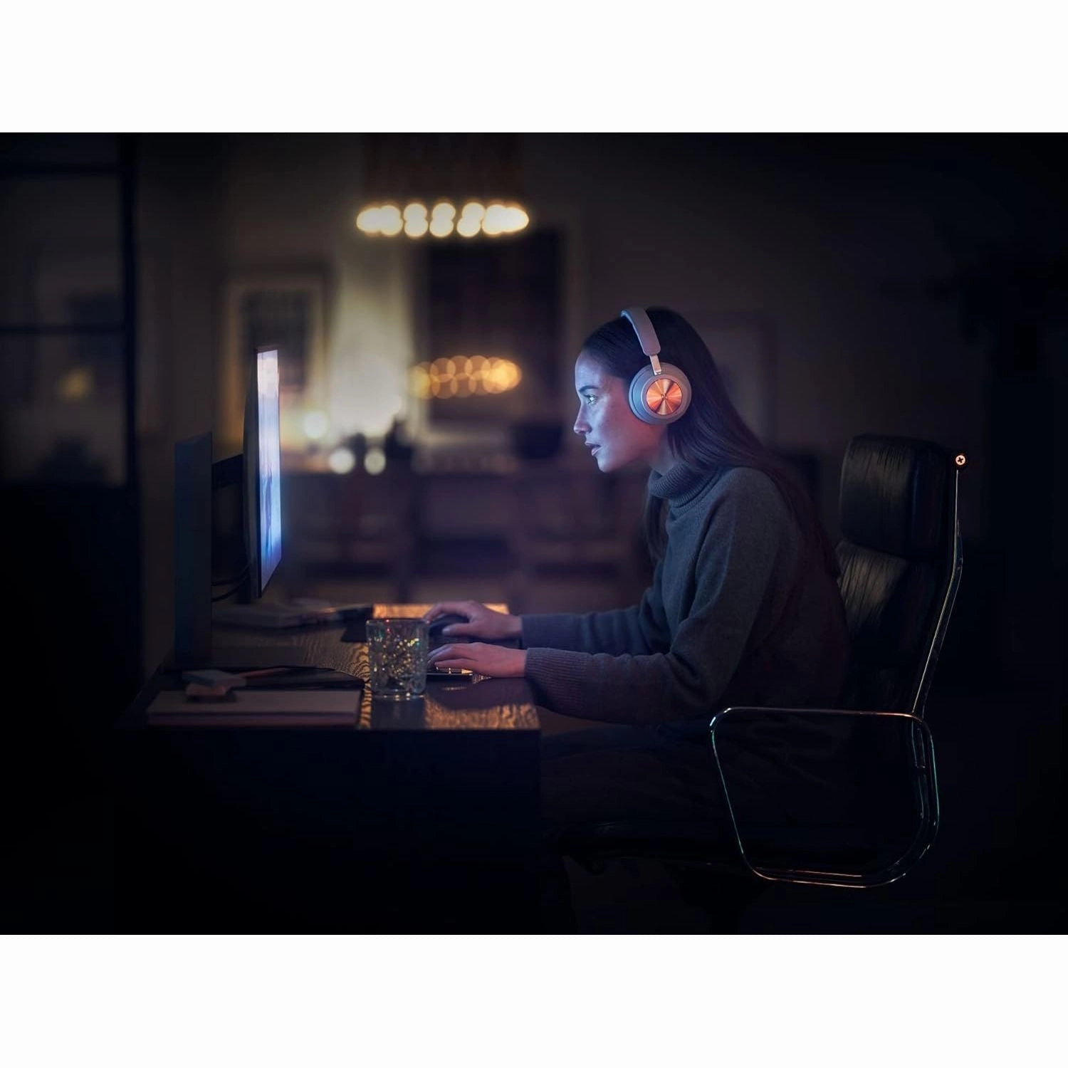 Bang & Olufsen Beoplay - Wireless Bluetooth Gaming Over-Ear Headphones with Active Noise Cancelling and Microphone  Grey Mist
