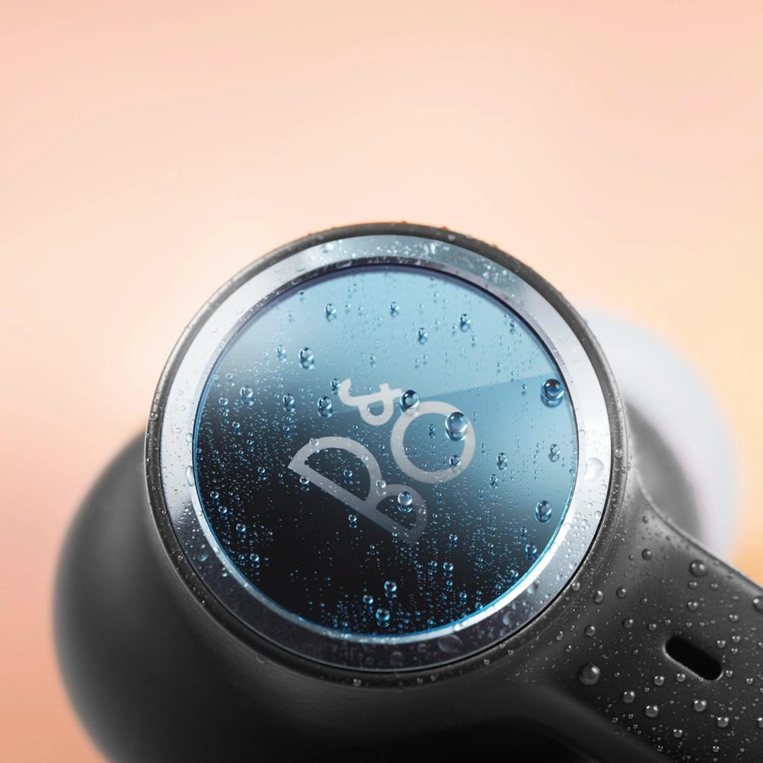 Bang & Olufsen Beoplay EX - Bluetooth Active Noise Cancelling Earphones, Playtime Up to 20 Hours, Waterproof IP57, Sport and Play with Charging Case - Anthracite/Oxygen