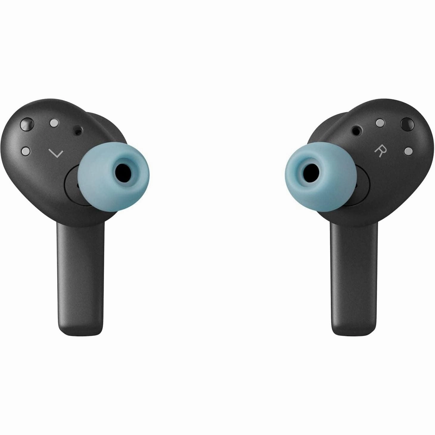 Bang & Olufsen Beoplay EX - Bluetooth Active Noise Cancelling Earphones, Playtime Up to 20 Hours, Waterproof IP57, Sport and Play with Charging Case - Anthracite/Oxygen