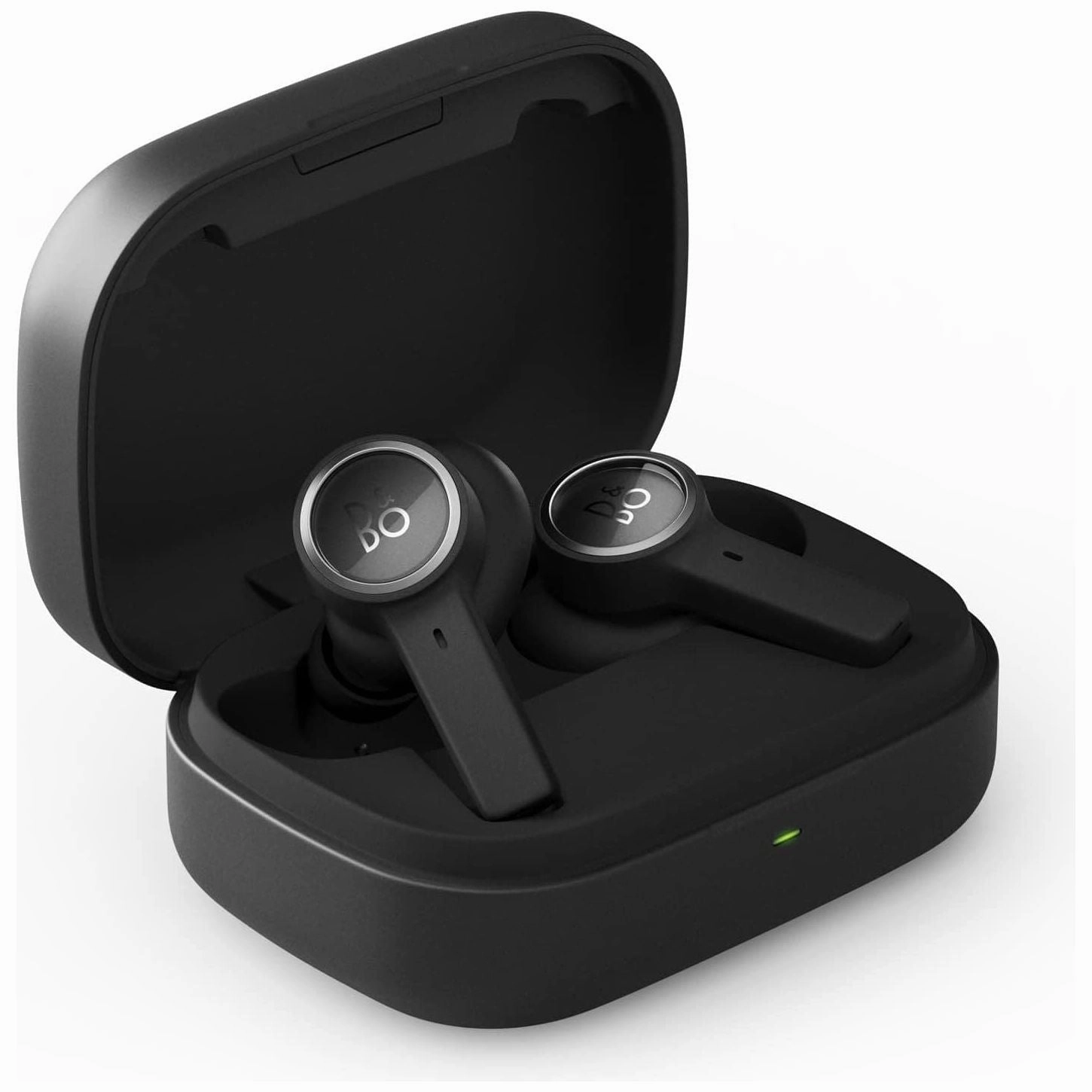 Bang & Olufsen Beoplay EX - Bluetooth Active Noise Cancelling Earphones, Playtime Up to 20 Hours, Waterproof IP57, Sport and Play with Charging Case - Black